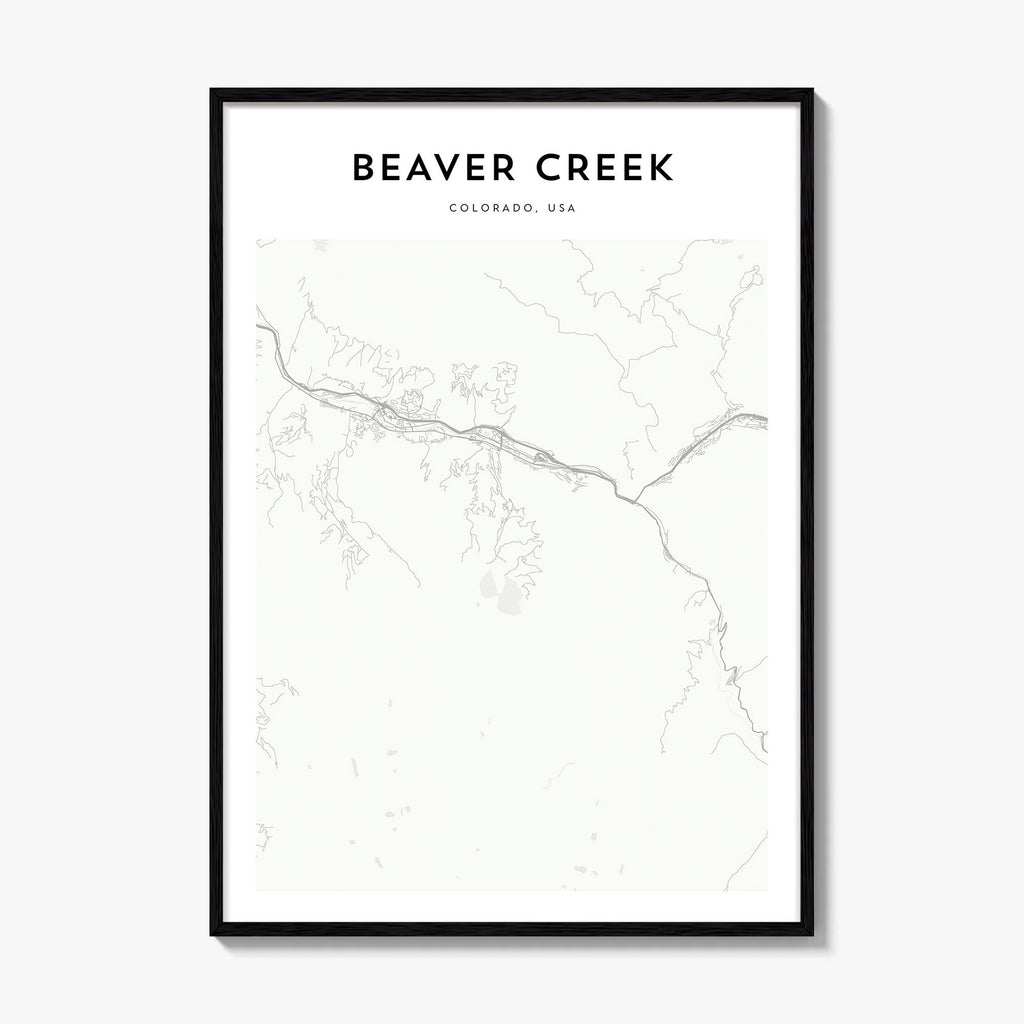 Beaver Creek Map Poster