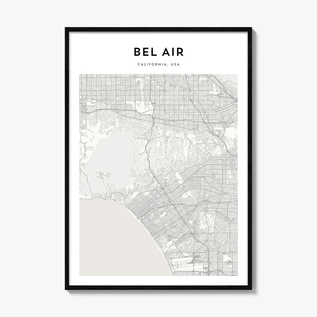Bel Air Map Poster