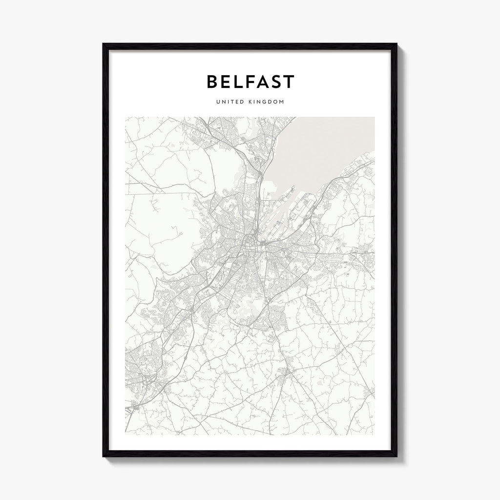 Belfast Map Poster