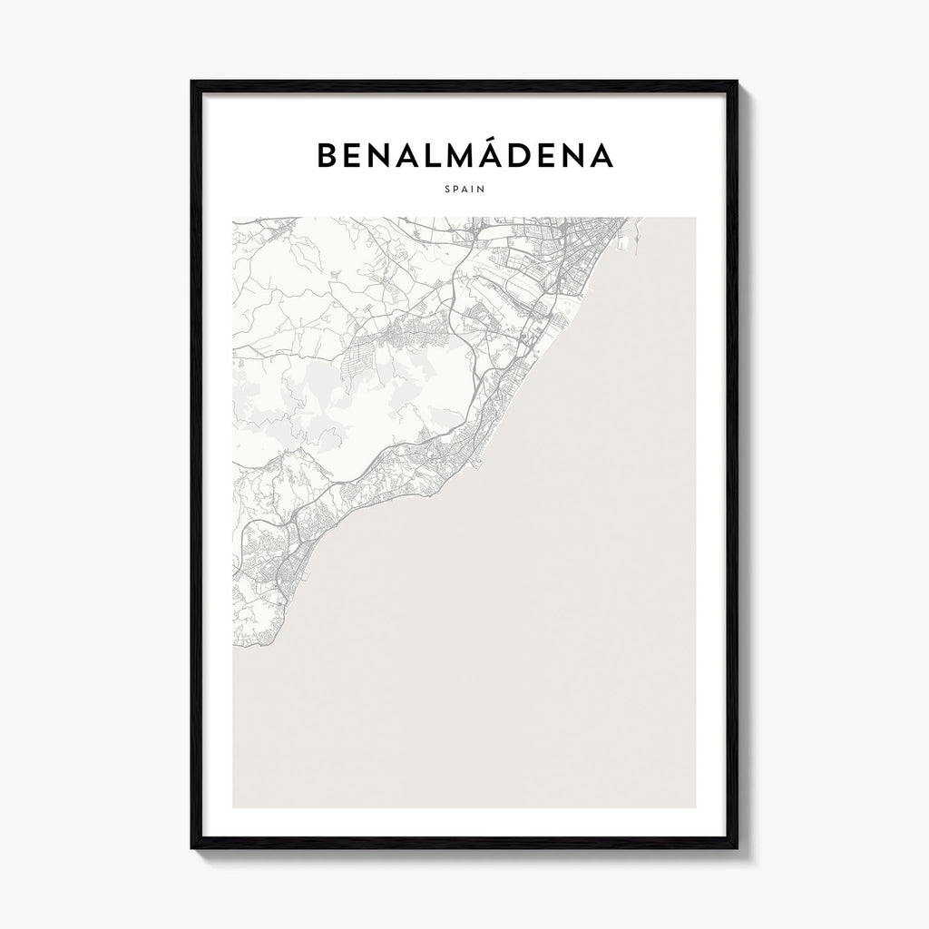 Benalmadena Map Poster