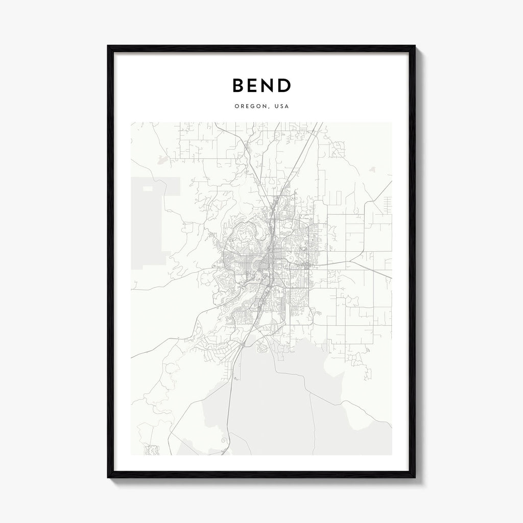 Bend Map Poster