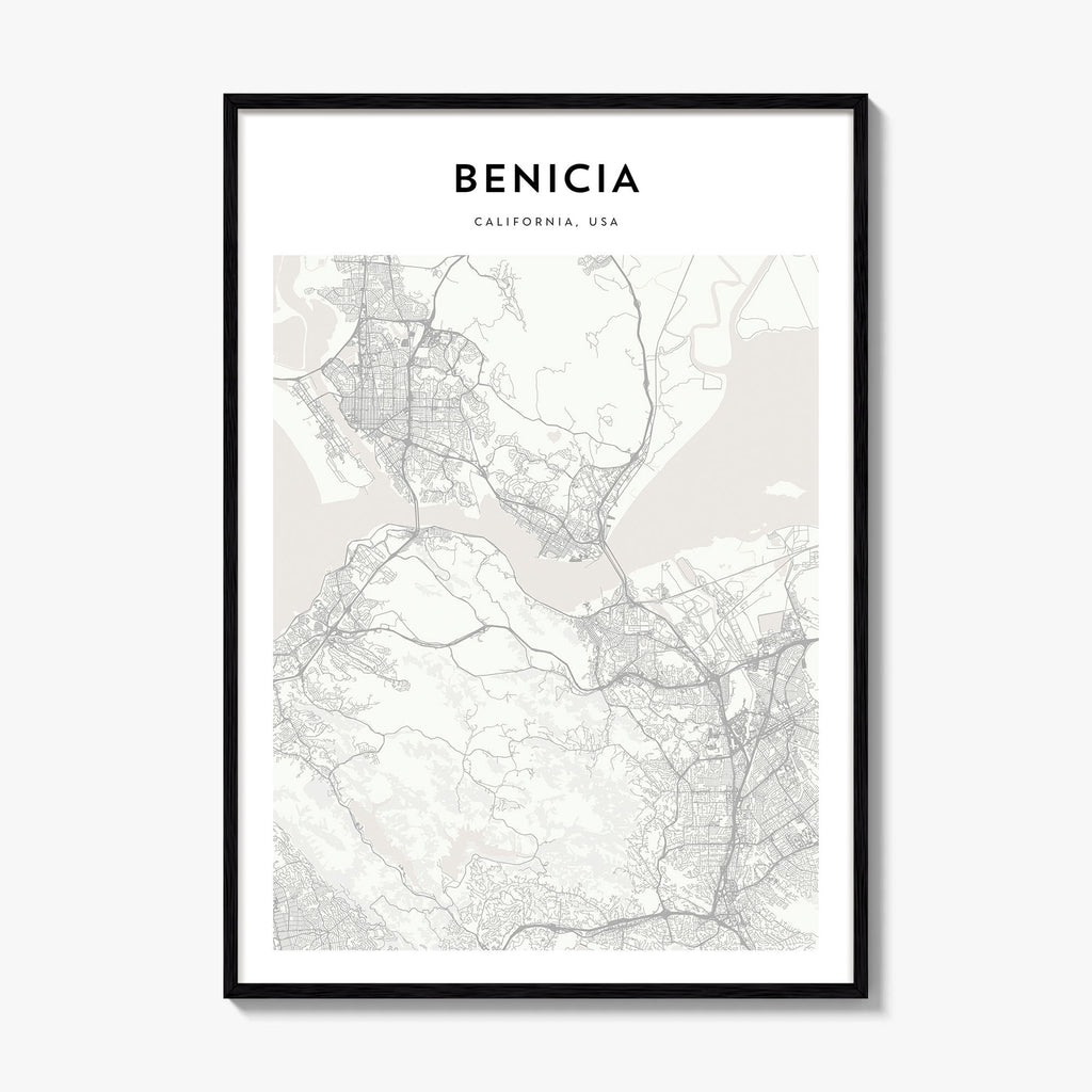 Benicia Map Poster