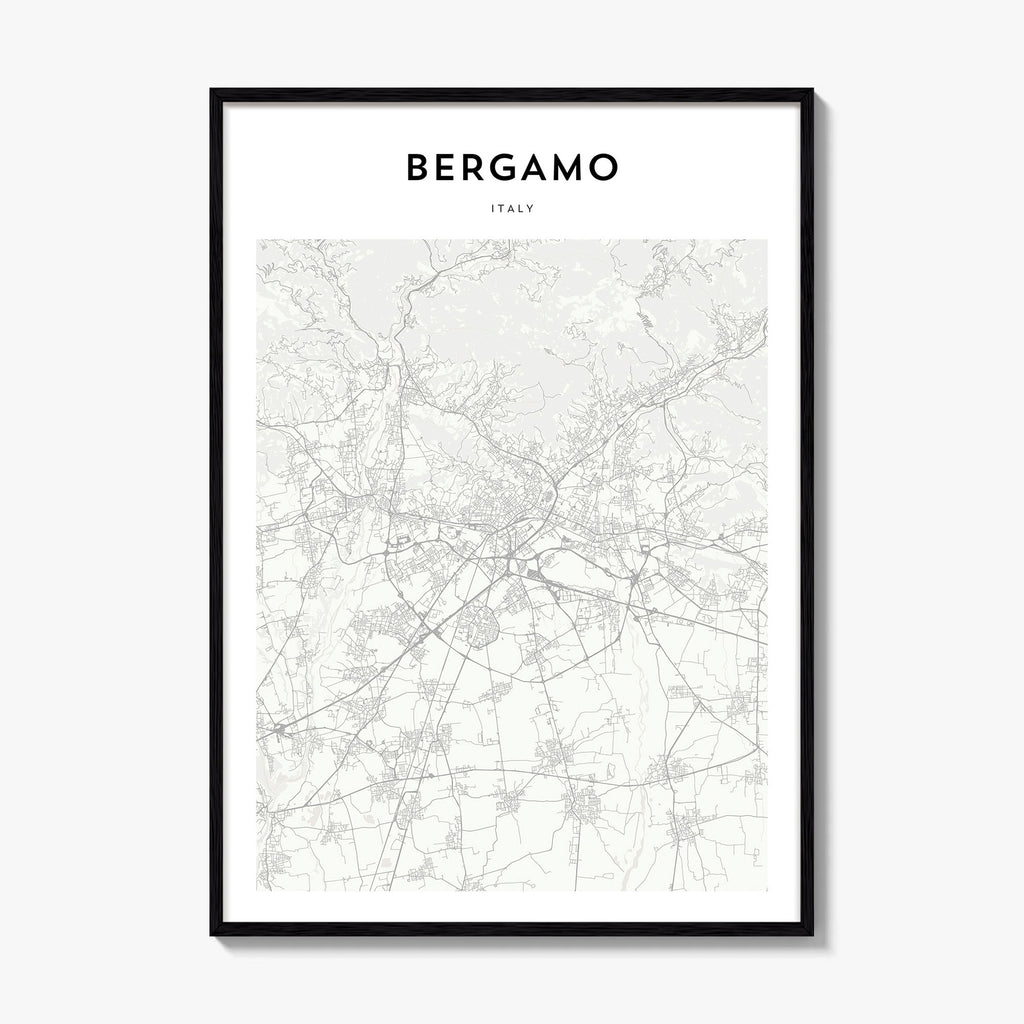 Bergamo Map Poster