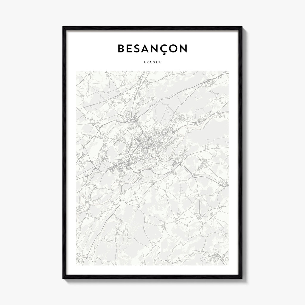 Besancon Map Poster