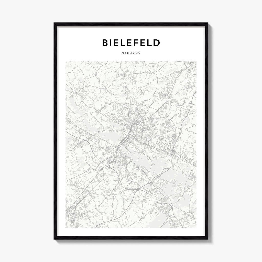 Bielefeld Map Poster