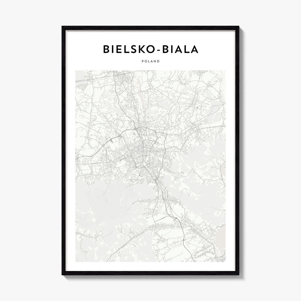Bielsko Biala Map Poster