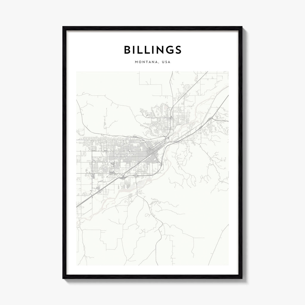 Billings Map Poster