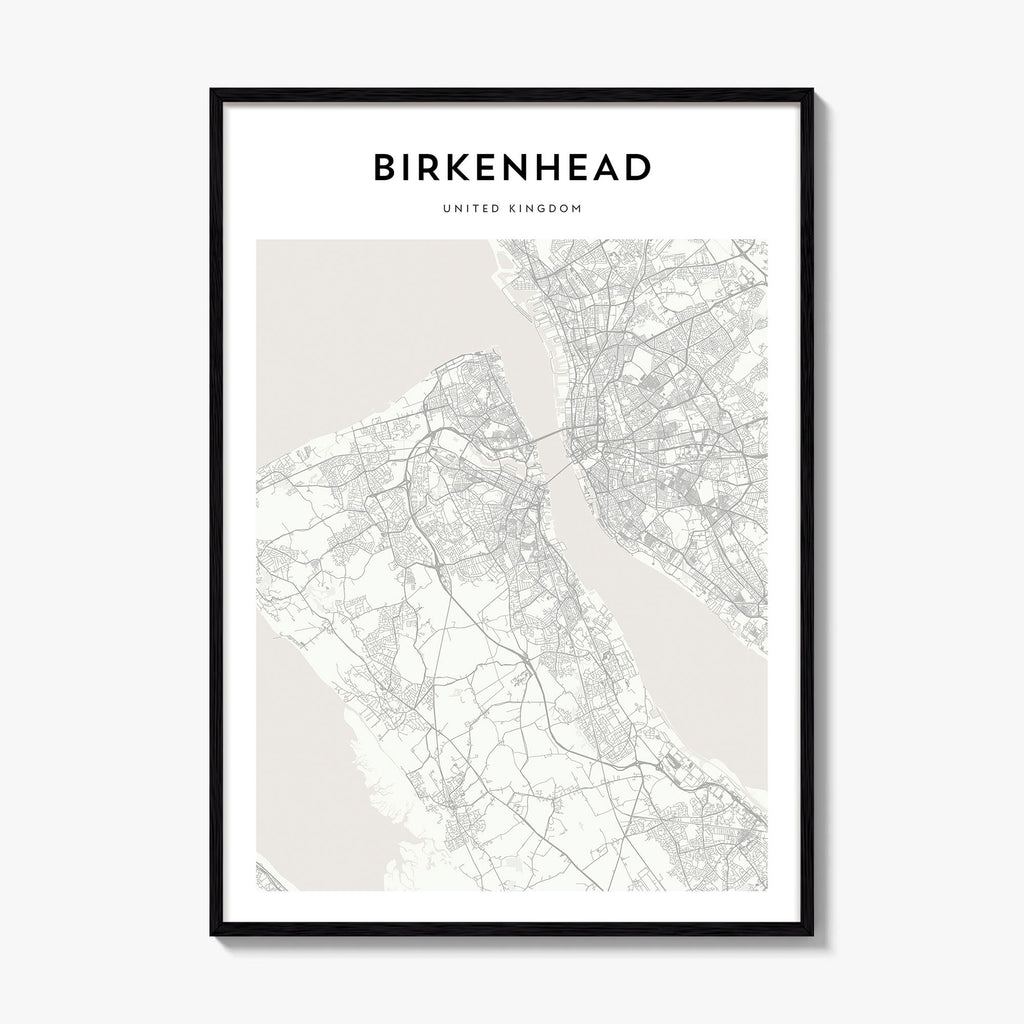 Birkenhead Map Poster