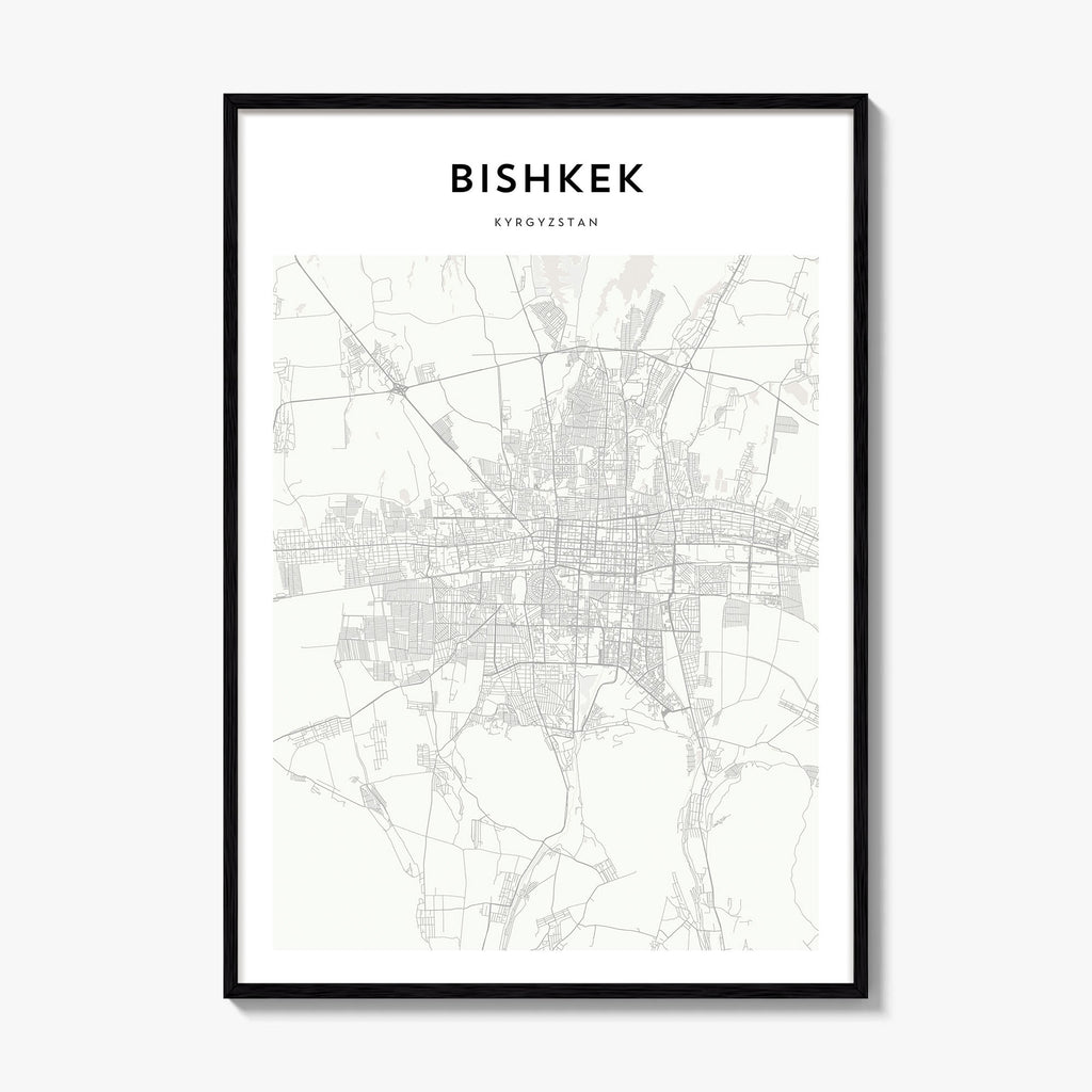 Bishkek Map Poster