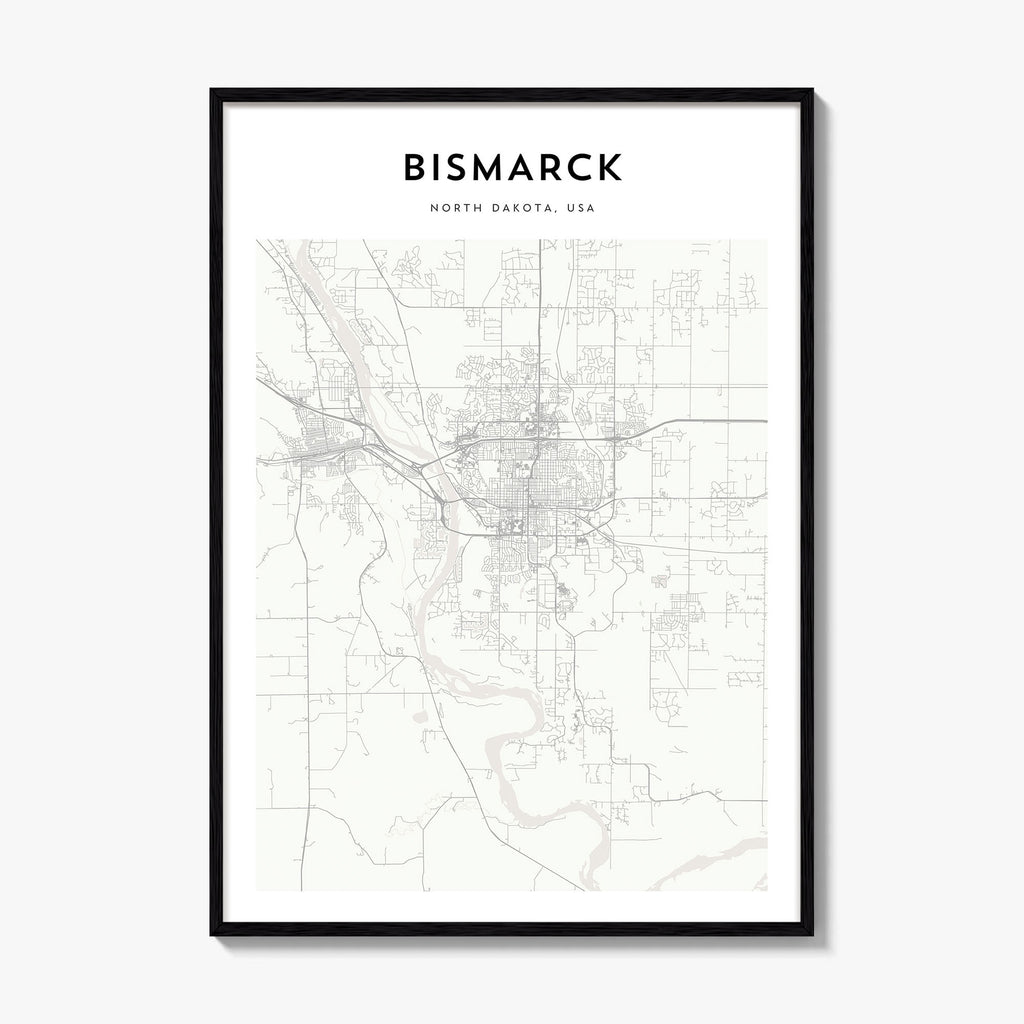 Bismarck Map Poster