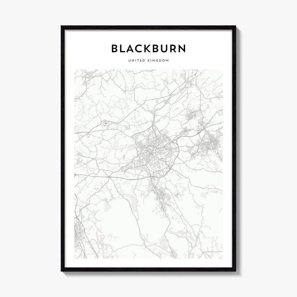 Blackburn Map Poster