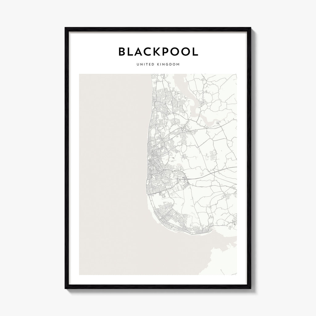 Blackpool Map Poster