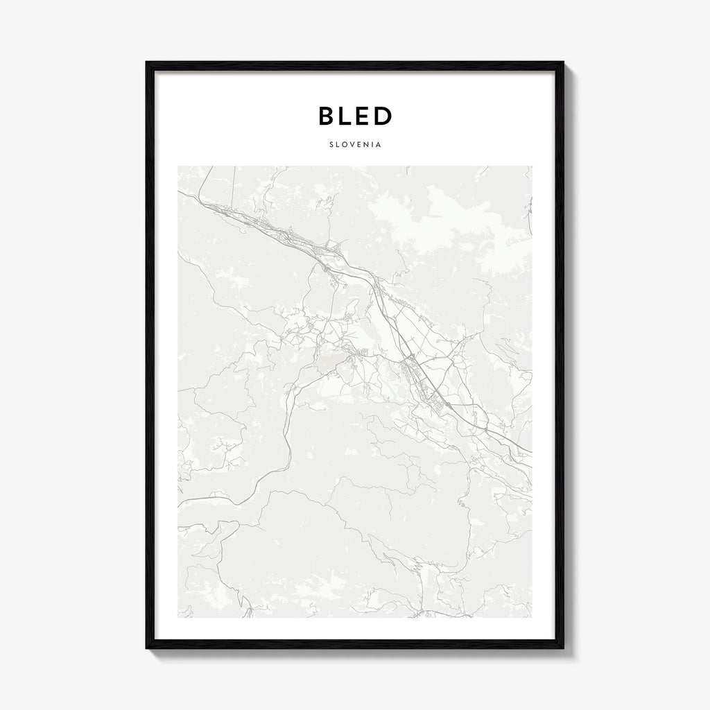 Bled Map Poster