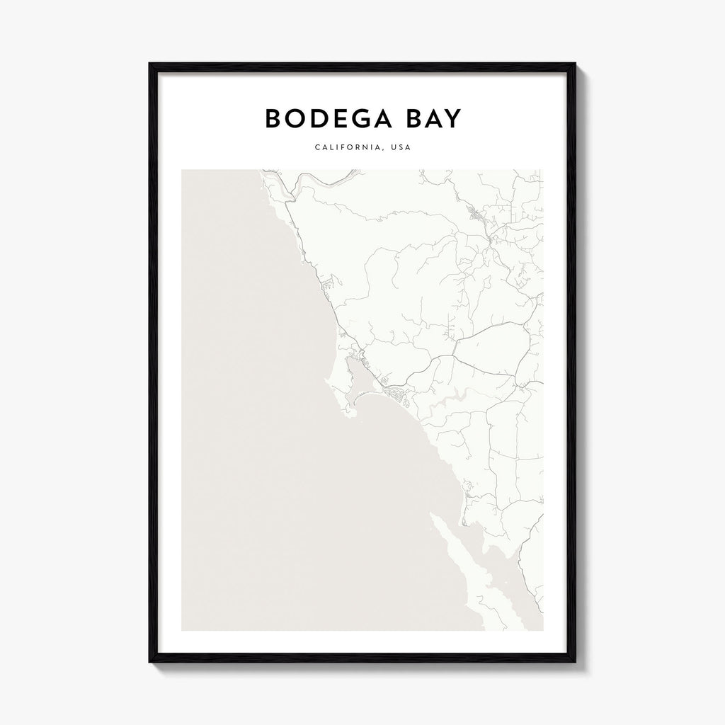 Bodega Bay Map Poster