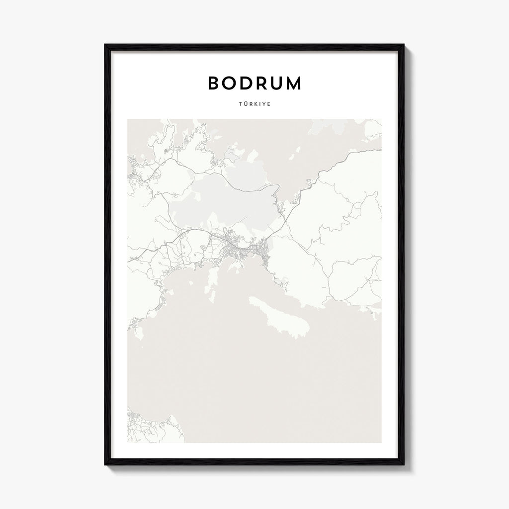 Bodrum Map Poster