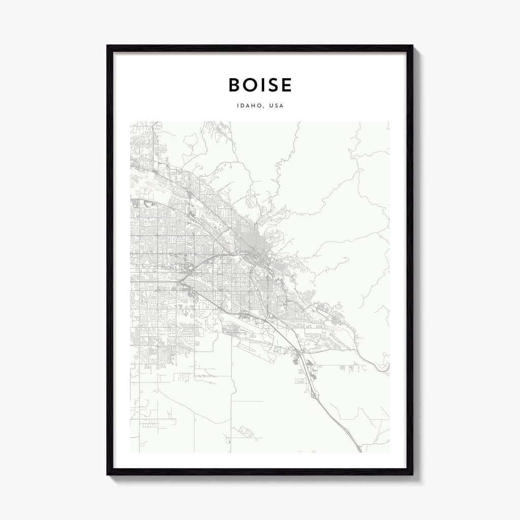 Boise Map Poster