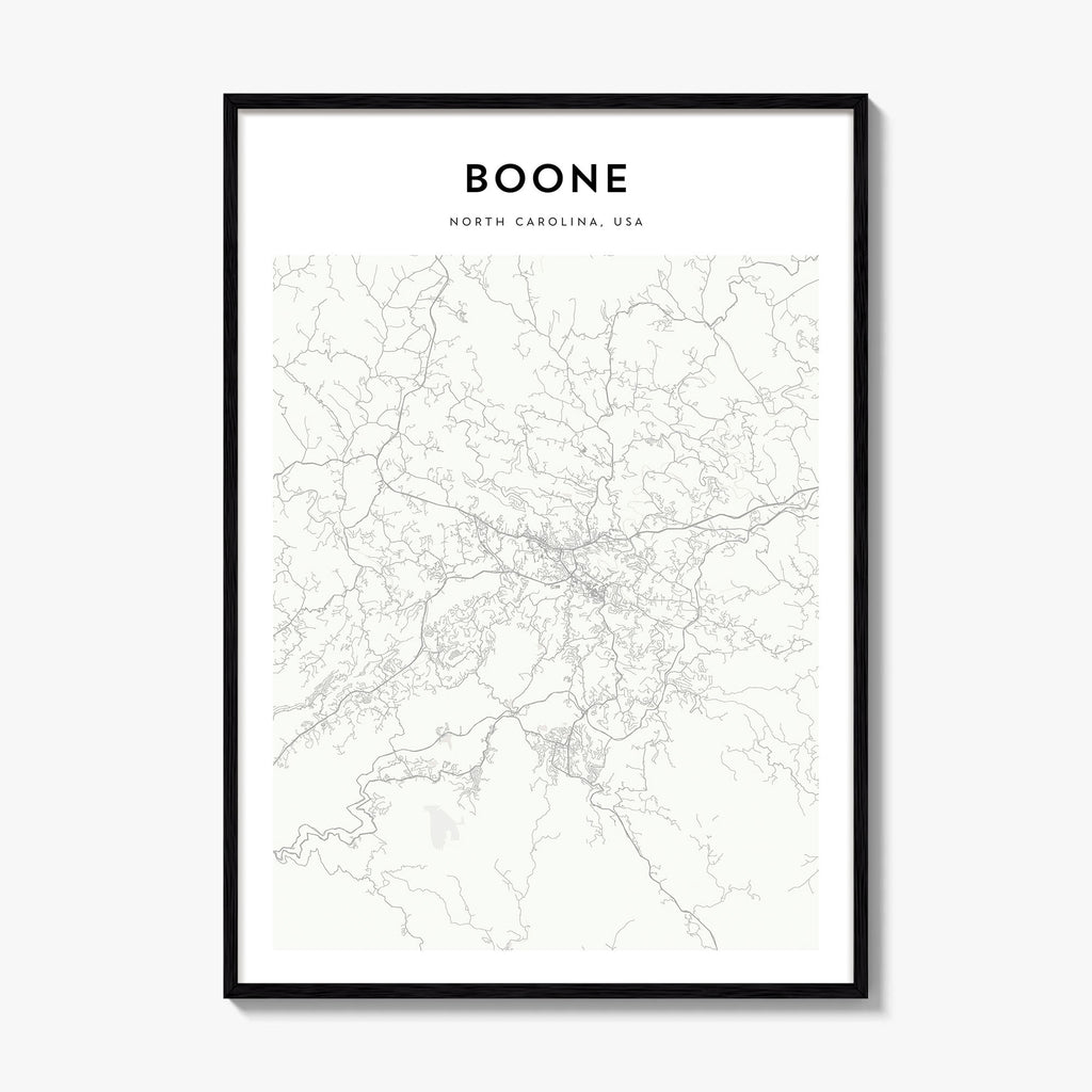 Boone Map Poster