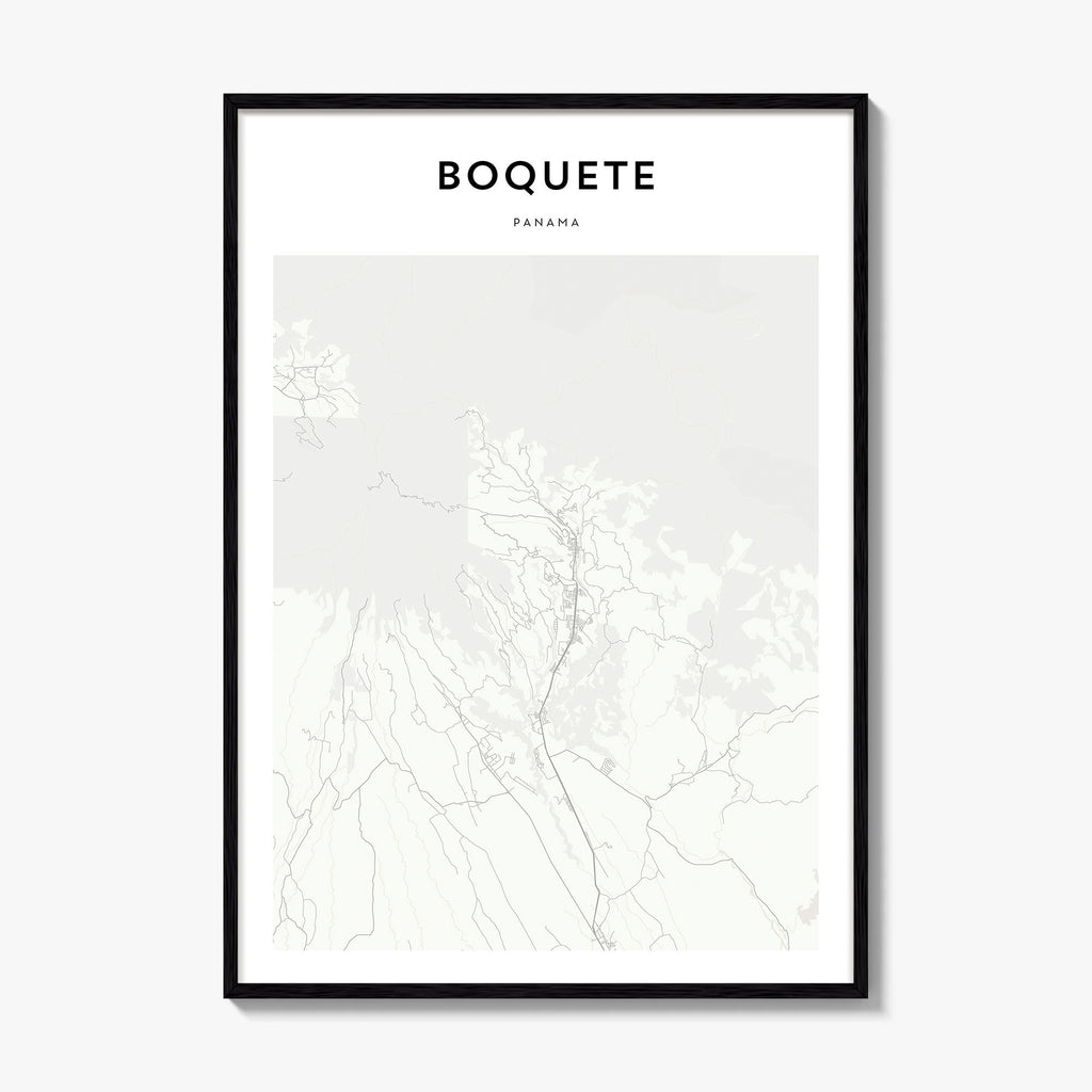 Boquete Map Poster