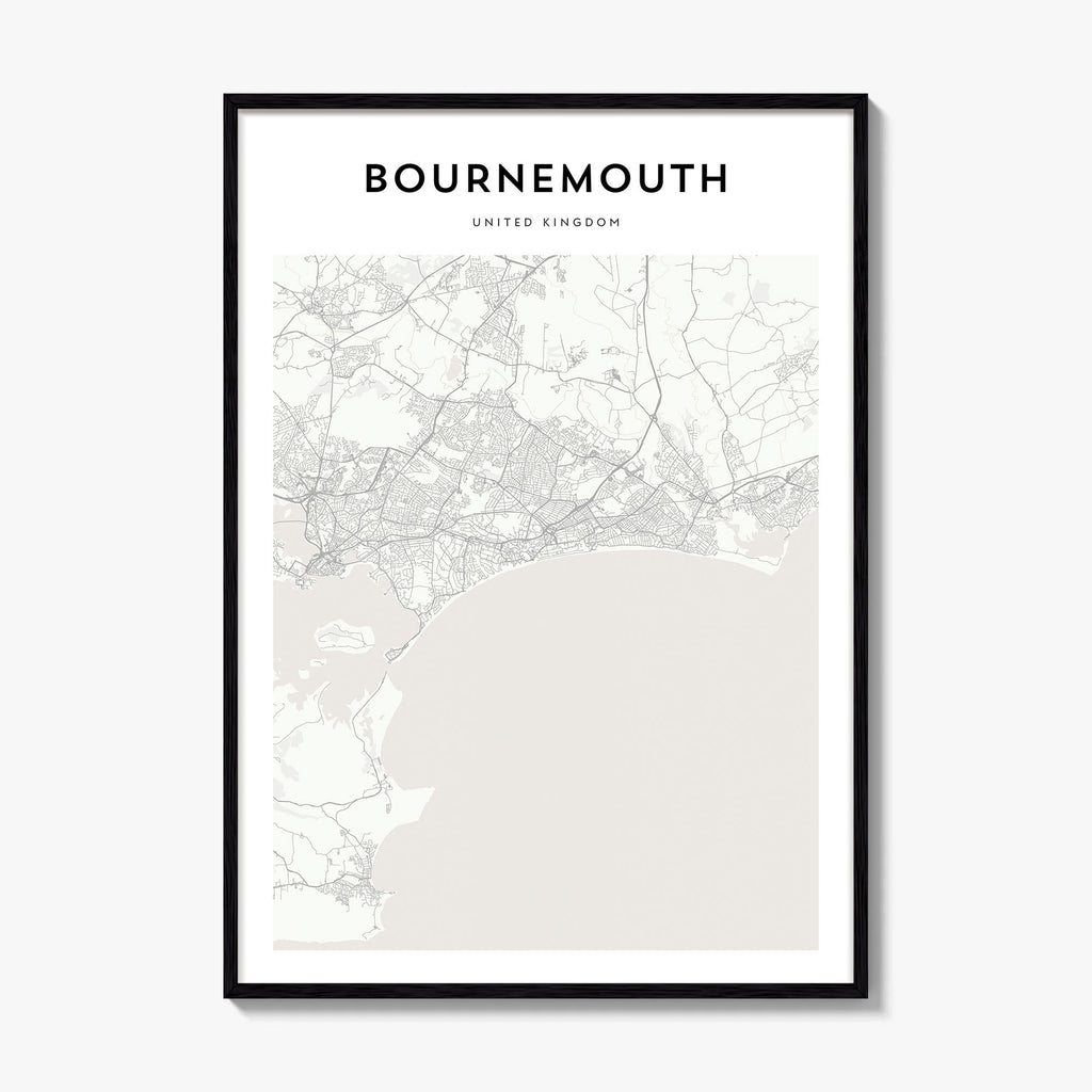 Bournemouth Map Poster