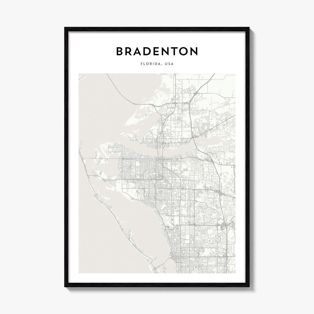 Bradenton Map Poster