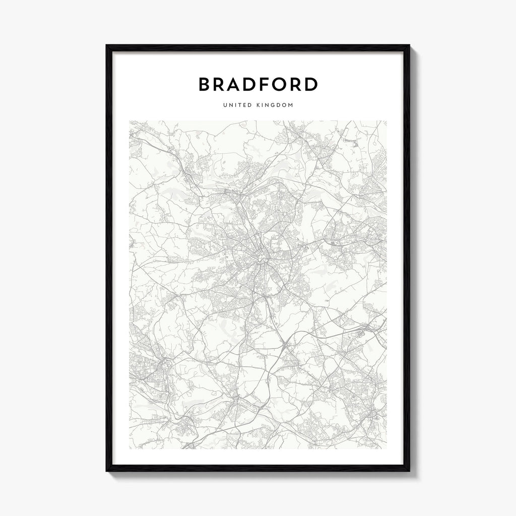 Bradford Map Poster