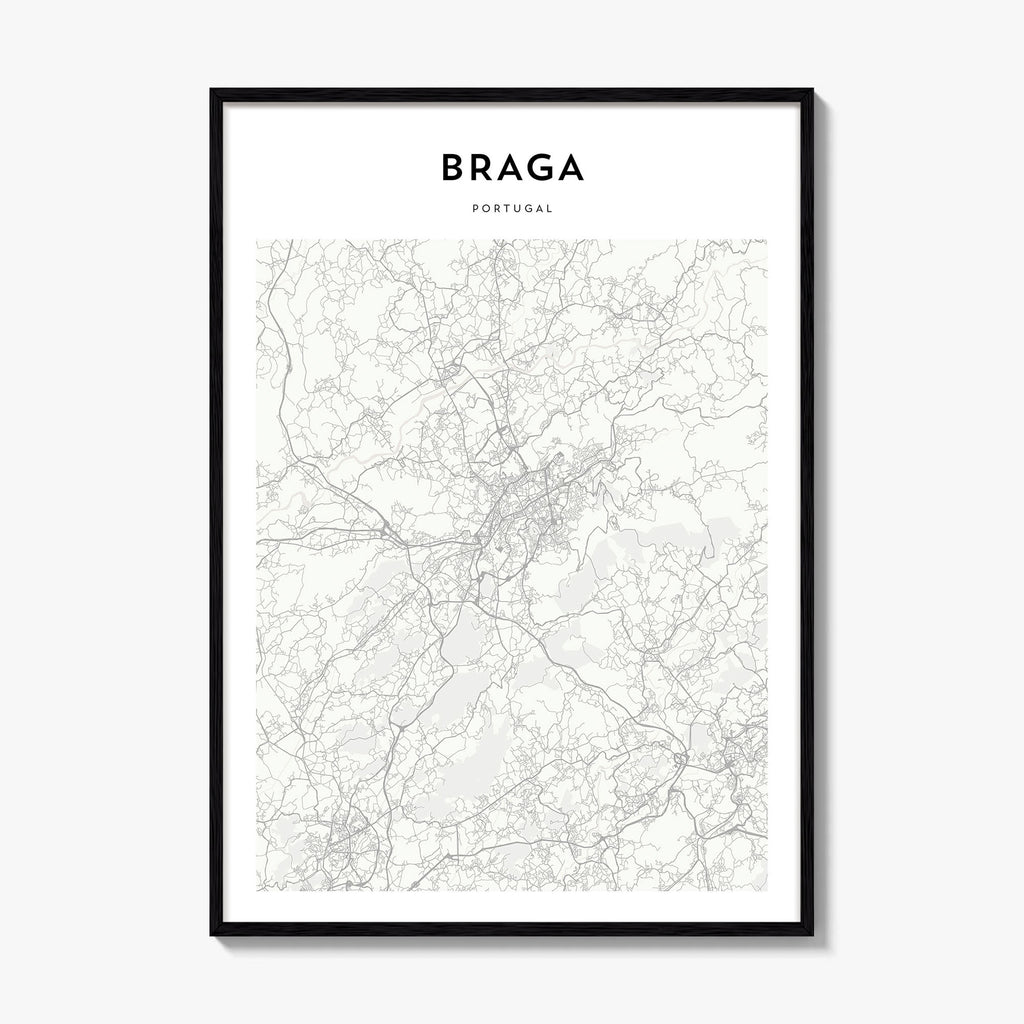 Braga Map Poster