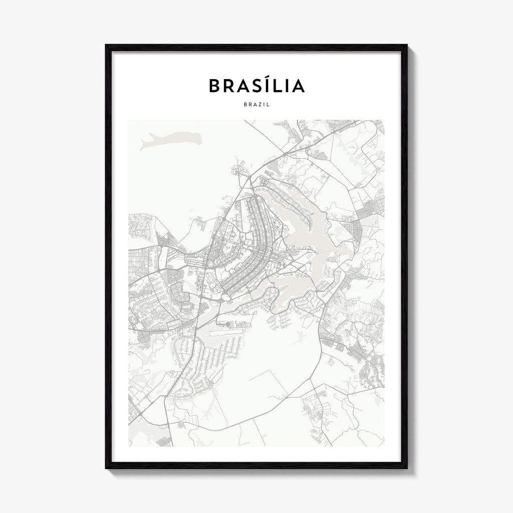 Brasilia Map Poster