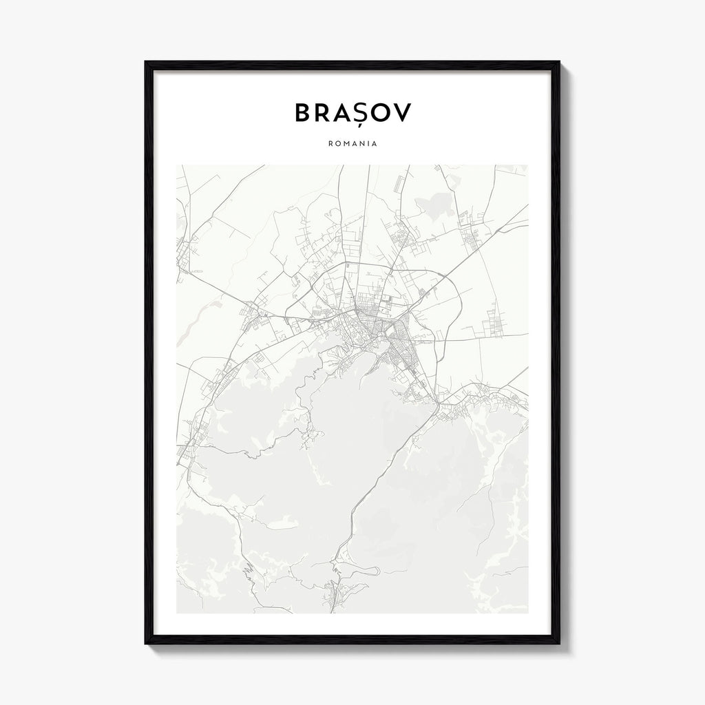 Brasov Map Poster