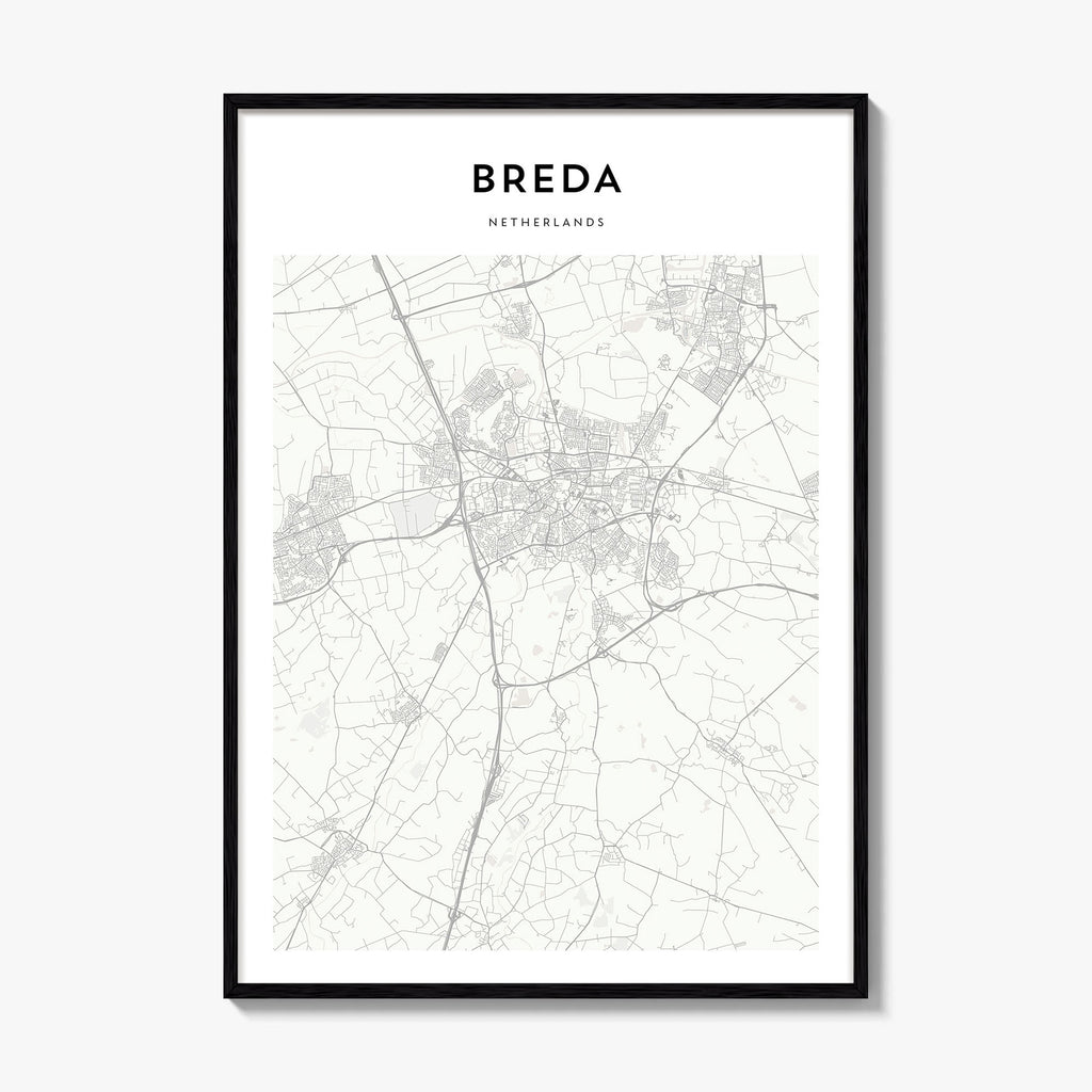 Breda Map Poster