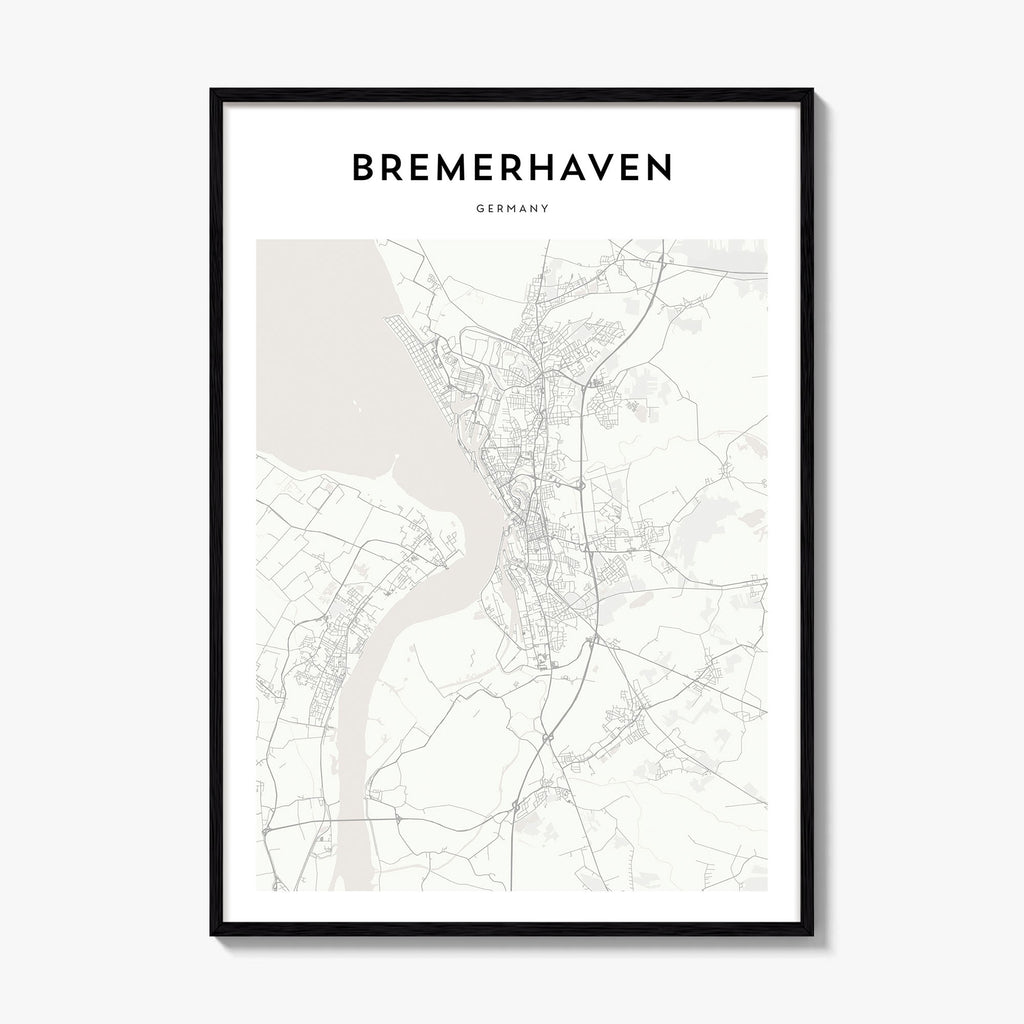 Bremerhaven Map Poster