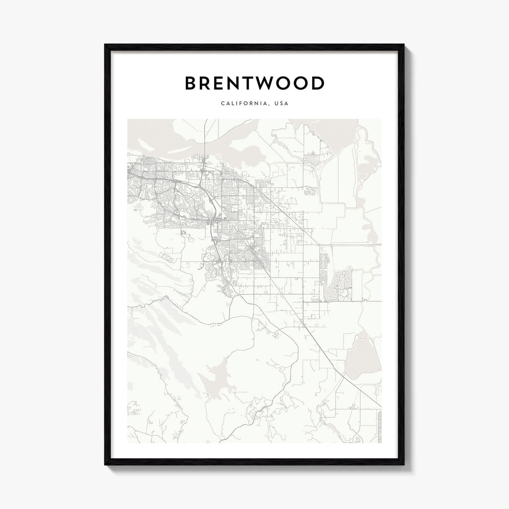 Brentwood Map Poster
