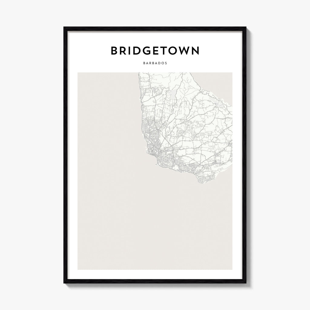 Bridgetown Map Poster