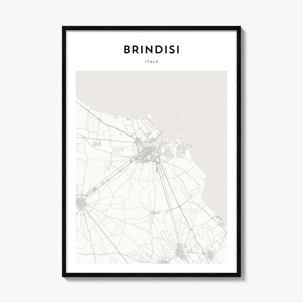 Brindisi Map Poster