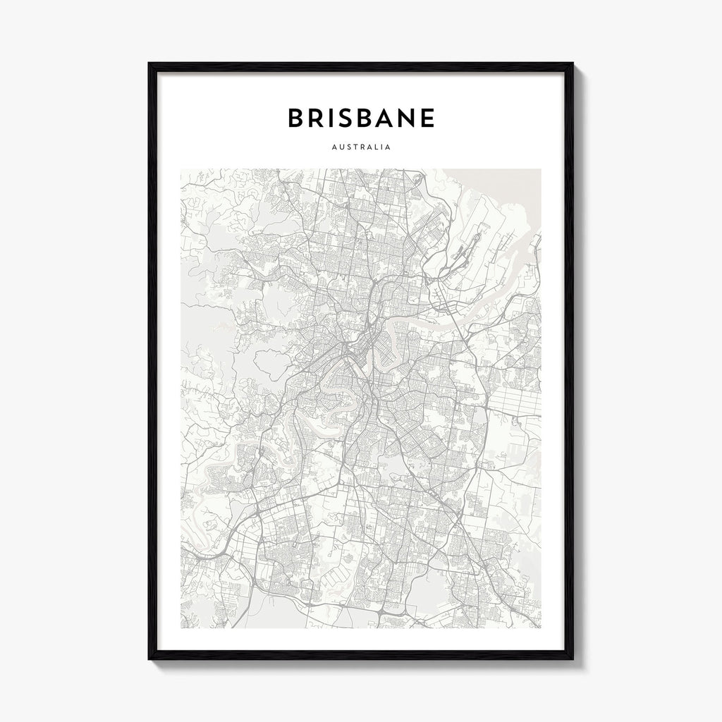Brisbane Map Poster
