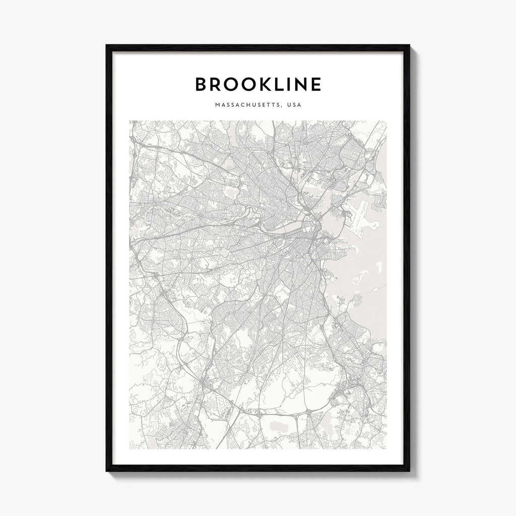 Brookline Map Poster