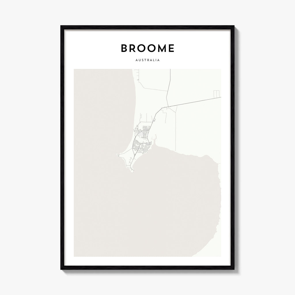 Broome Map Poster