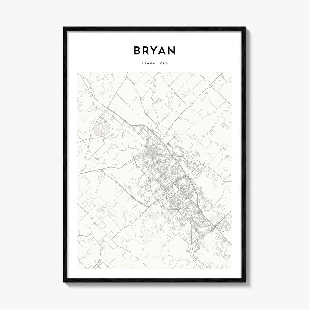 Bryan Map Poster