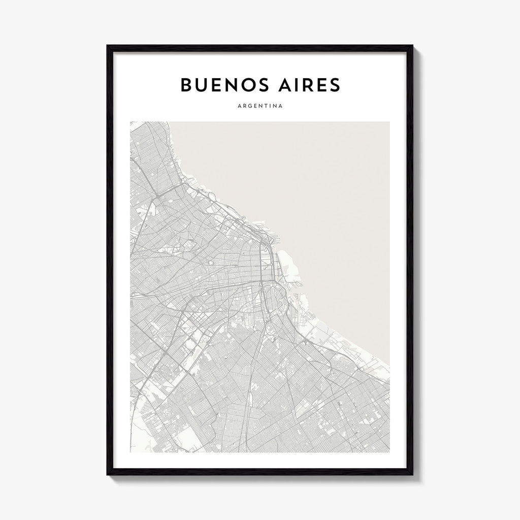 Buenos Aires Map Poster