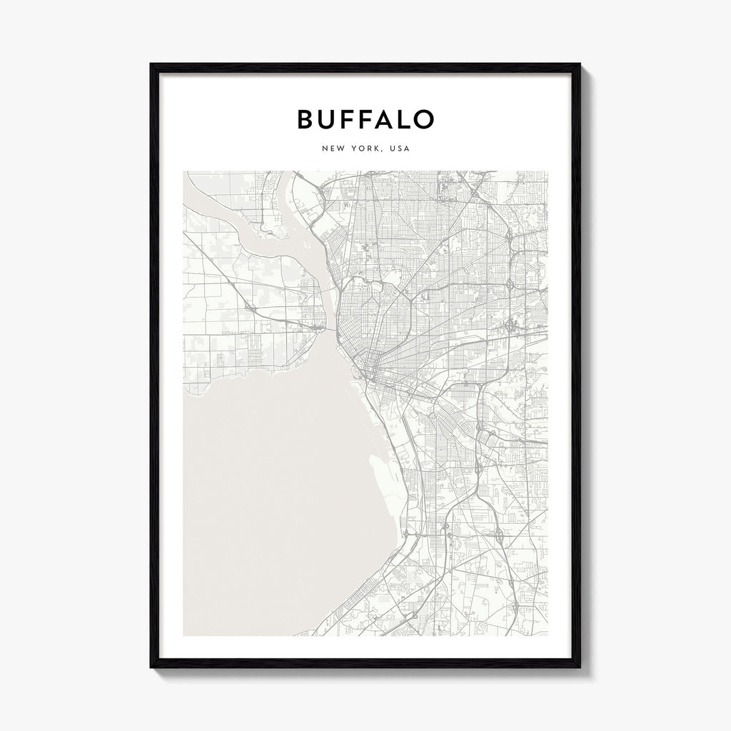 Buffalo Map Poster