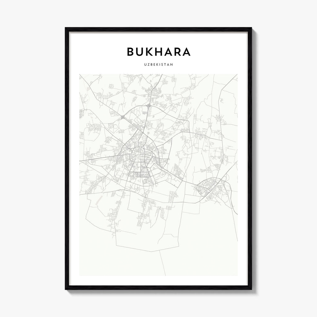 Bukhara Map Poster