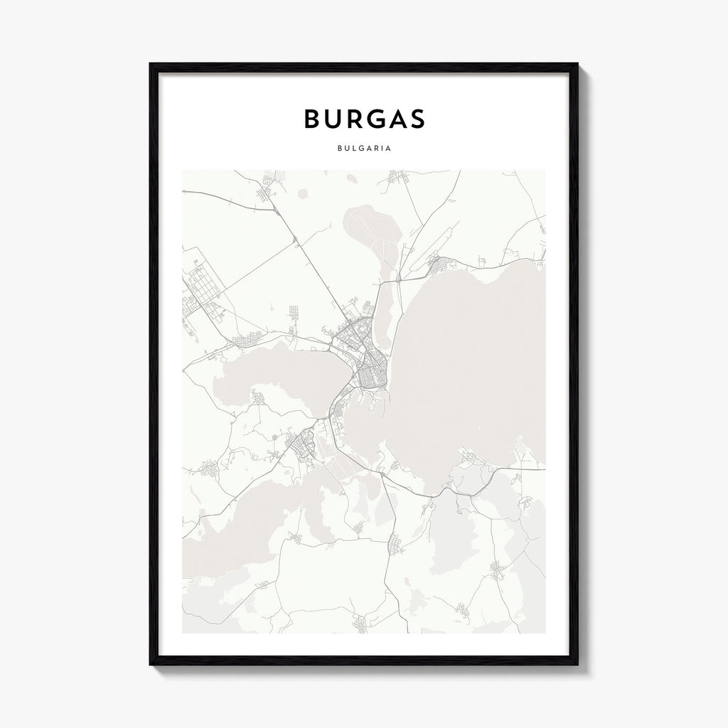 Burgas Map Poster