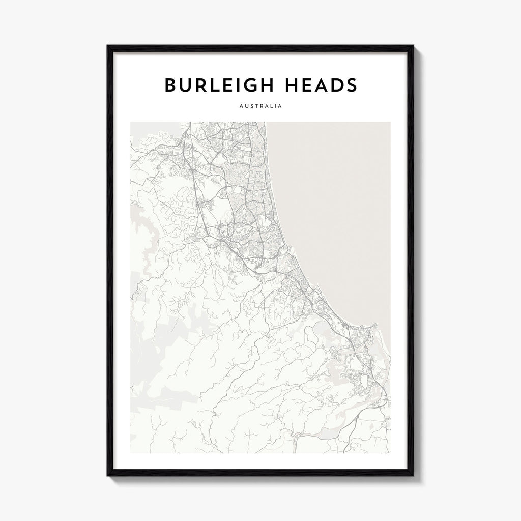 Burleigh Heads Map Poster