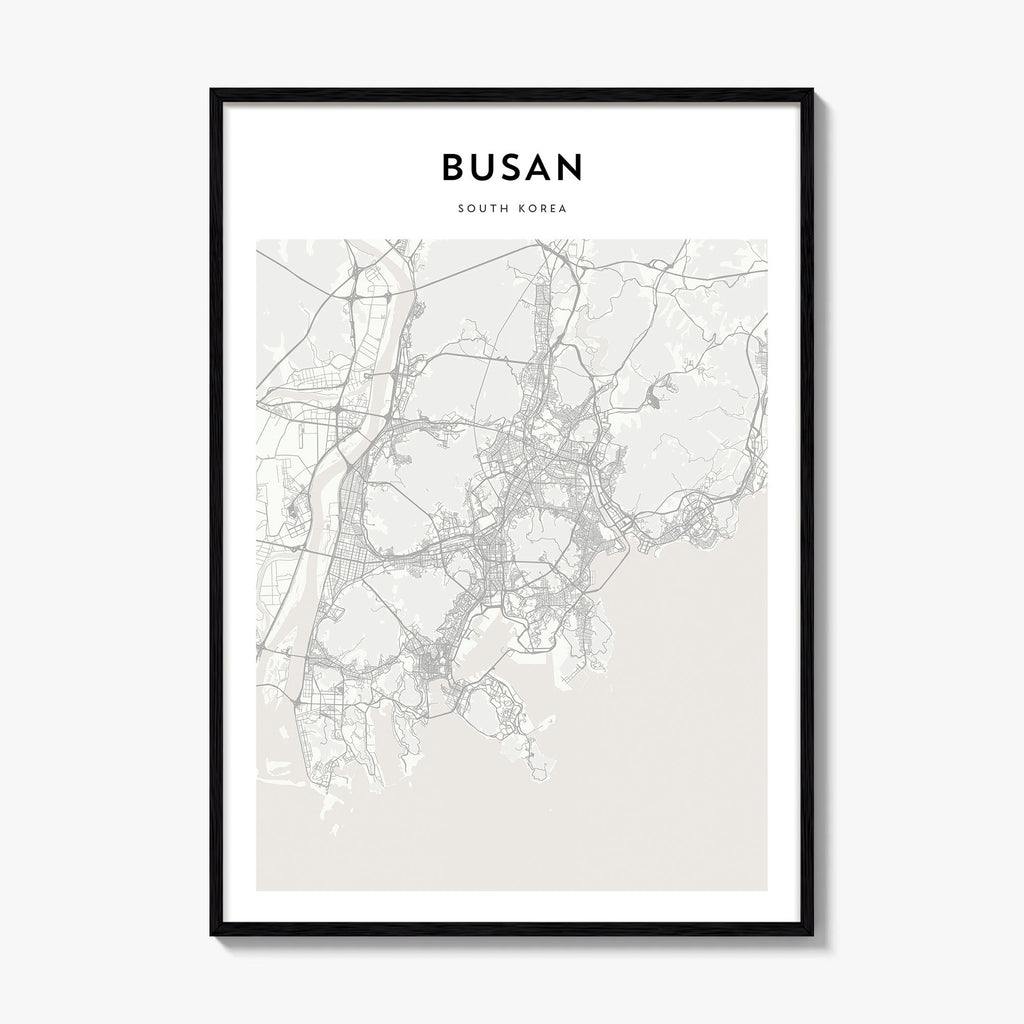 Busan Map Poster