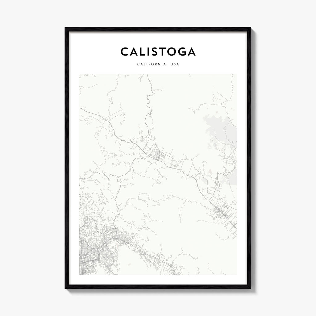 Calistoga Map Poster