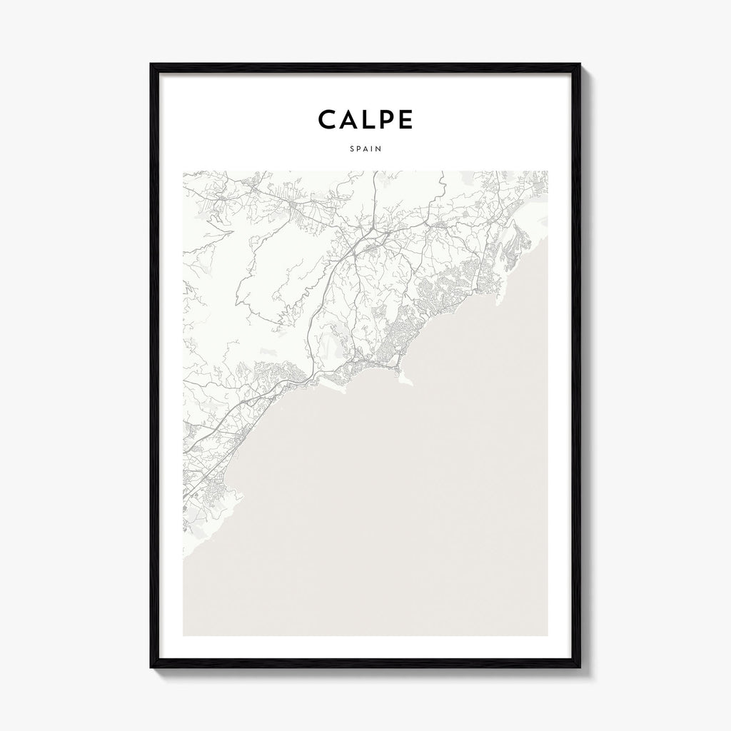 Calpe Map Poster