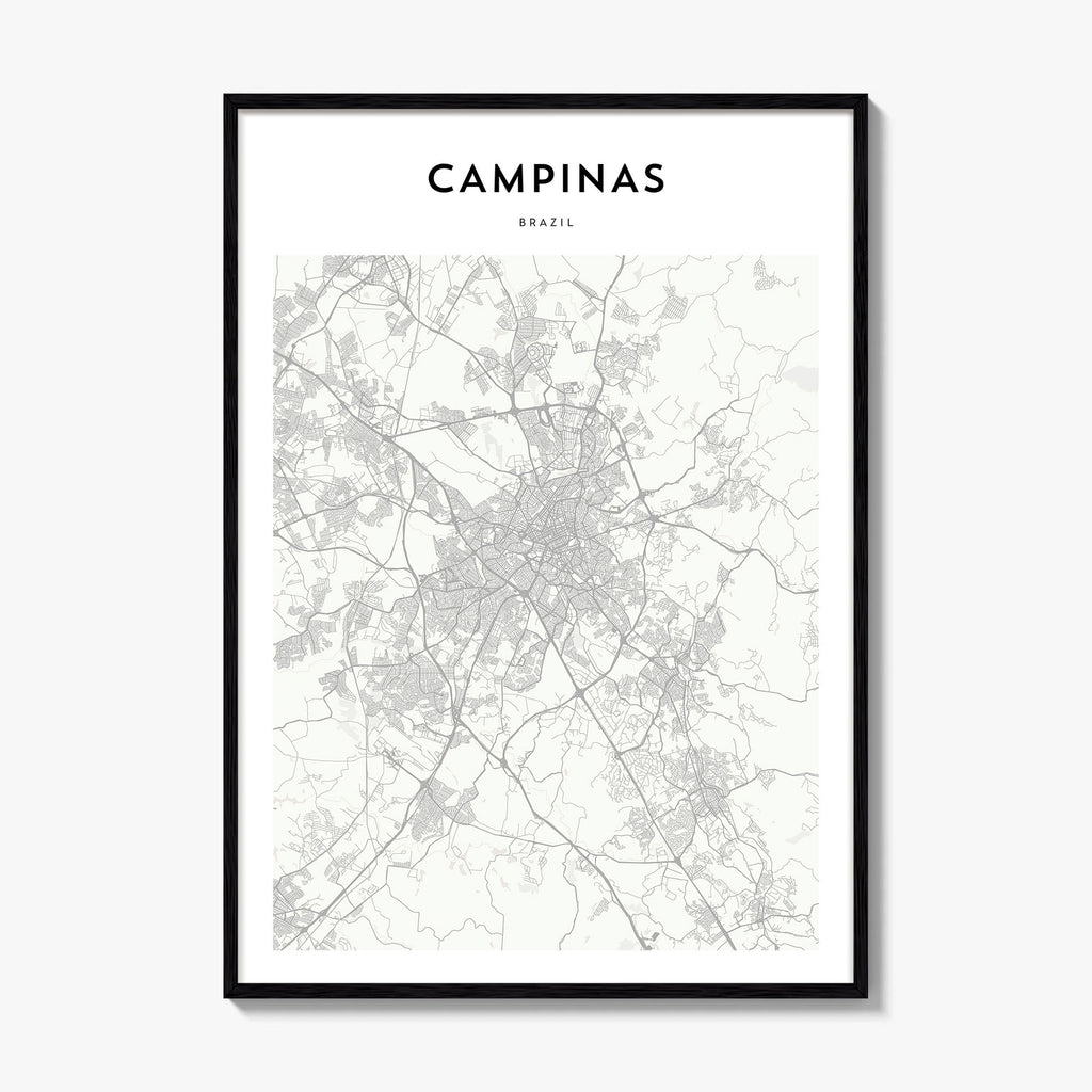 Campinas Map Poster