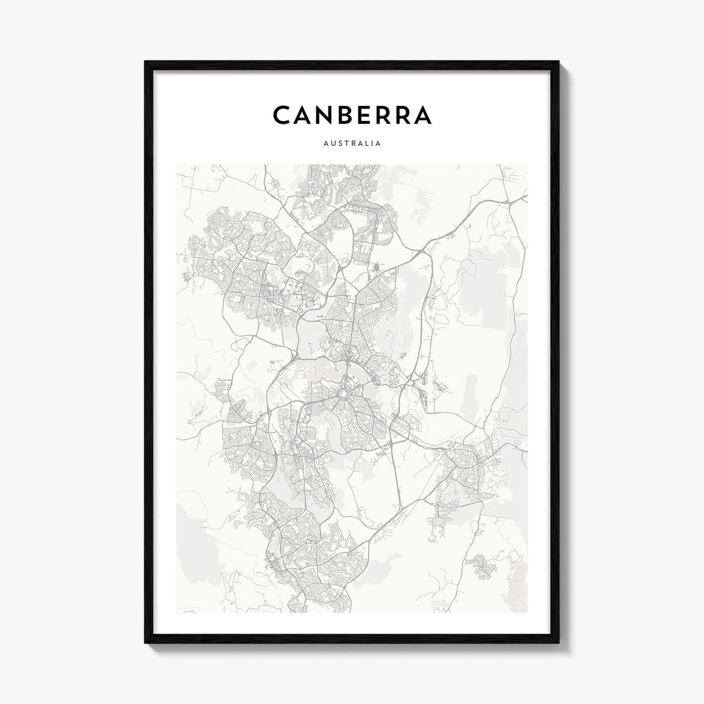 Canberra Map Poster