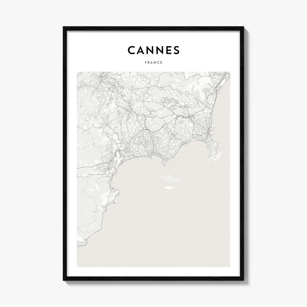 Cannes Map Poster
