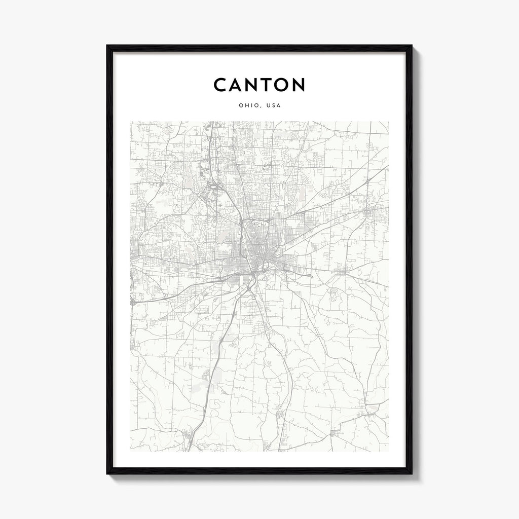 Canton Map Poster