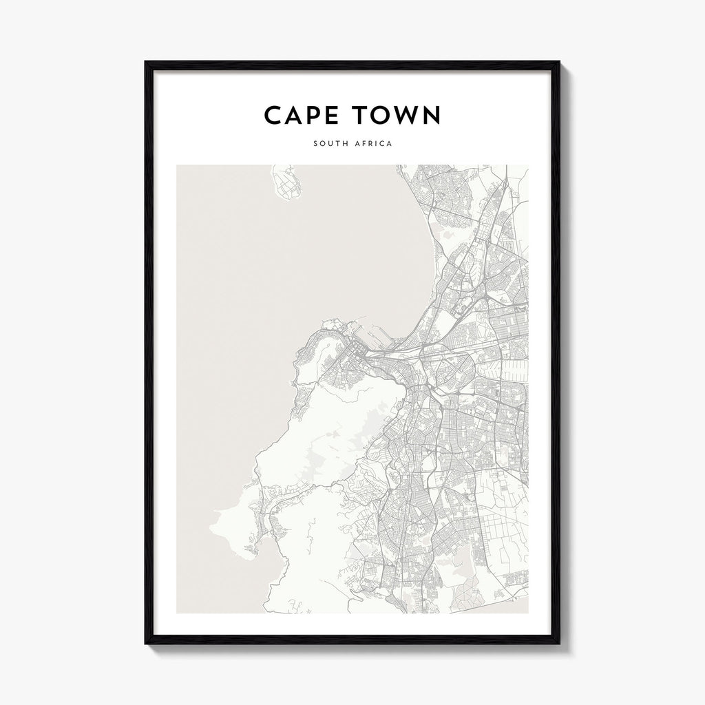Cape Town Map Poster